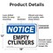 Signmission Empty Cylinders, 18 in W x Rectangle, Plastic OS-2PACK-NS-P-1218-L-12023 - alternate 6
